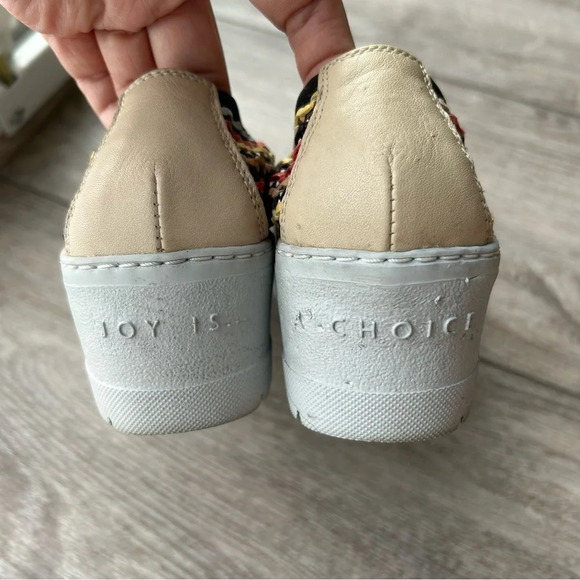 Hispanitas Woven Leatherette Wedge Loafer Made in Spain - Picture 10 of 15